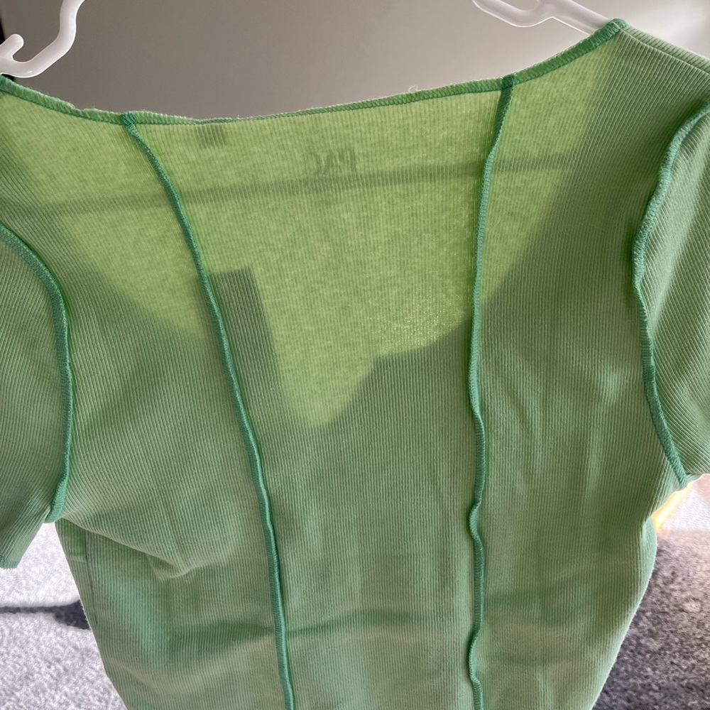 pacsun, like green, baby tee